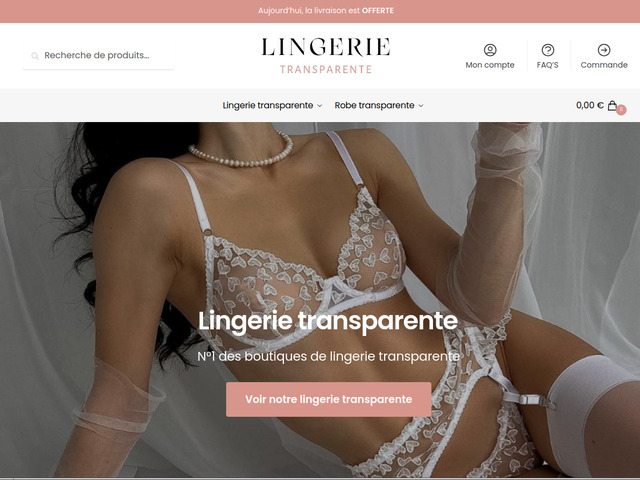 Lingerie transparente