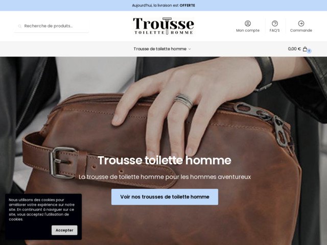 Trousse de toilette homme
