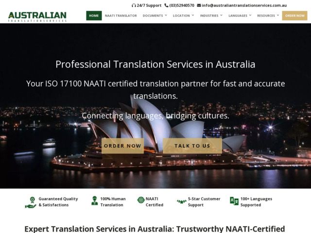 Professional translation services in Australia