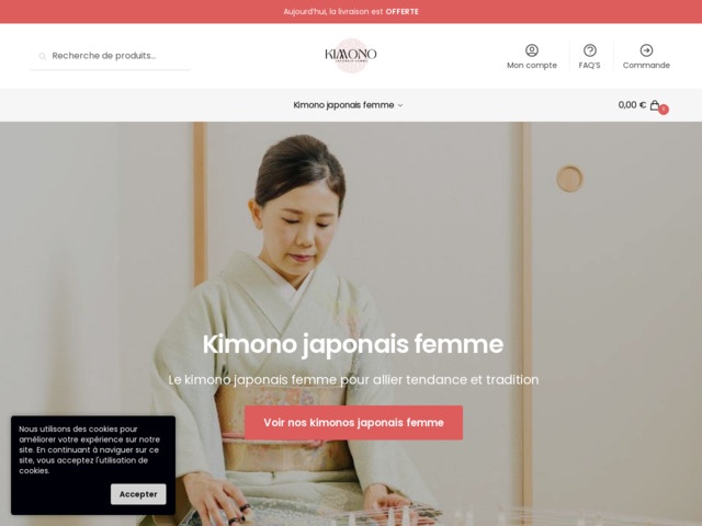 Kimono japonais femme