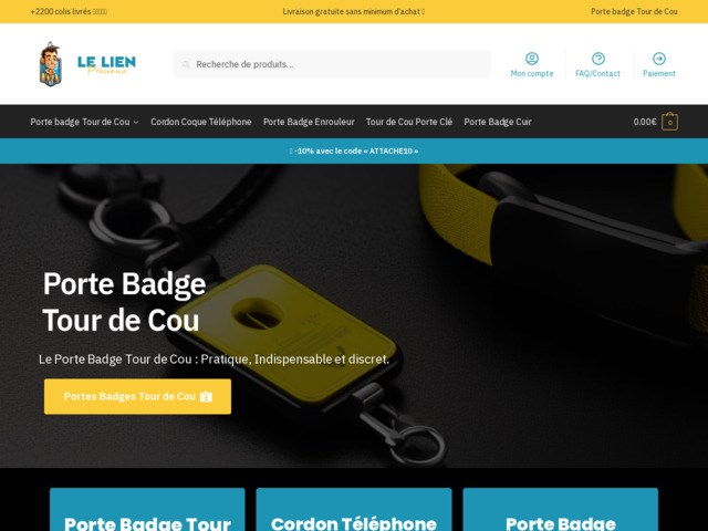 Porte badge tour de cou