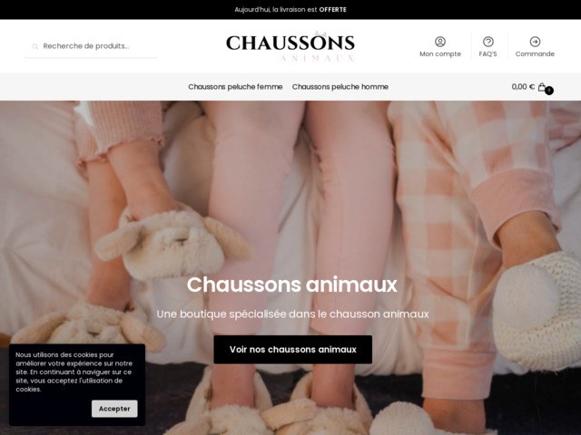Chaussons animaux