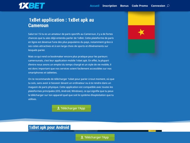 Applis sur les paris sportifs au cameroun