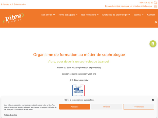 Organisme de formation au métier de sophrologue