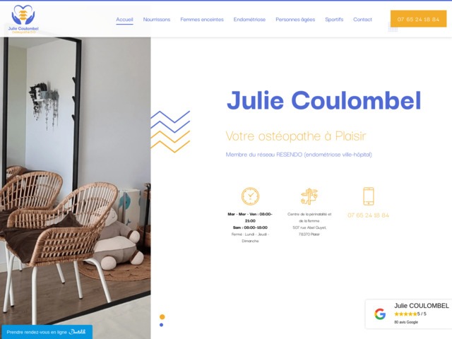 Julie Coulombel - ostéopathe à Plaisir