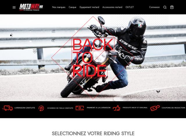 Motoway Maroc - 100% protection motard | Equipements motard
