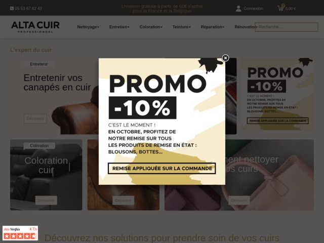 Le spcialiste des produits d'entretien du cuir