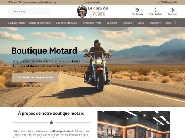 Boutique motard