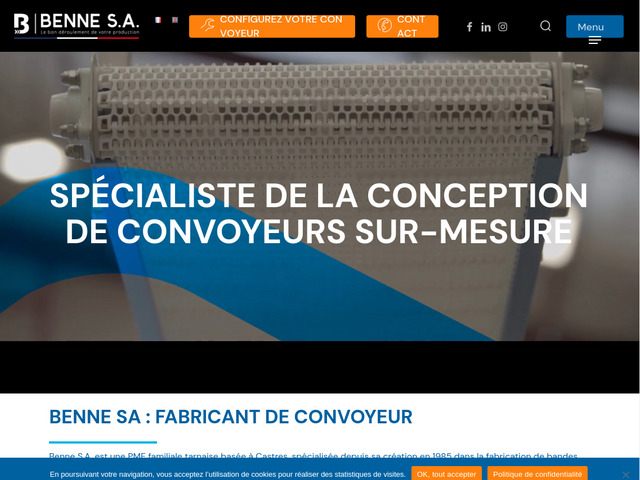 Société de convoyeur sur mesure