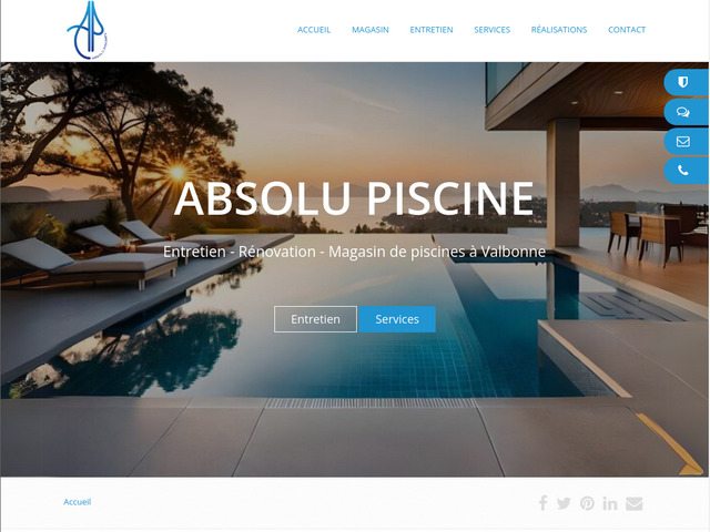 Magasin piscines roquefort-les-pins - absolu piscines