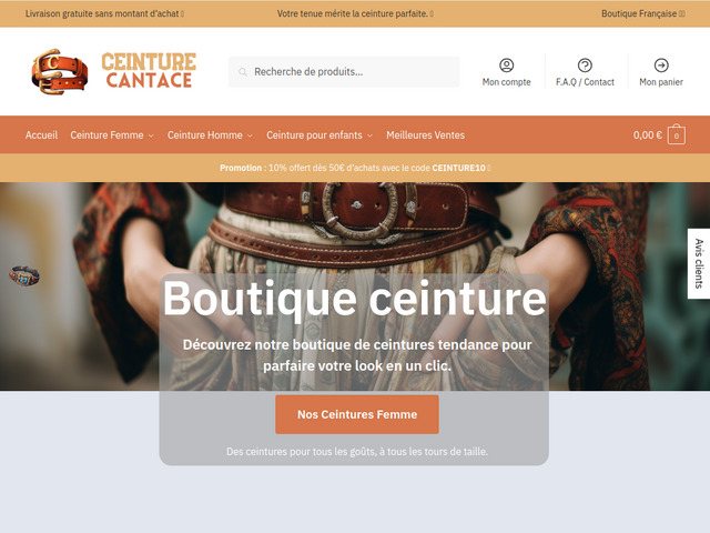 Boutique ceinture