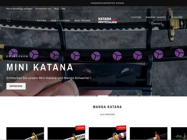 Katana kaufen - handgeschmiedetes Katana - Katana-Shop N1 in Europa