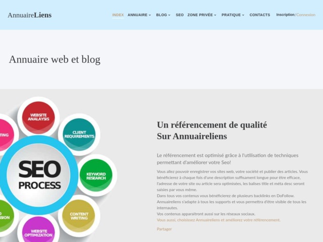 Annuaireliens : annuaire web et blog