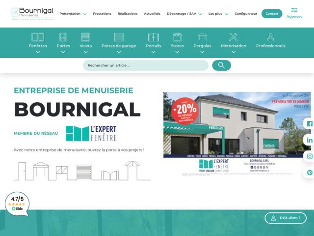 Bournigal, fentres sur-mesure de fabrication franaise en Loire-Atlantique
