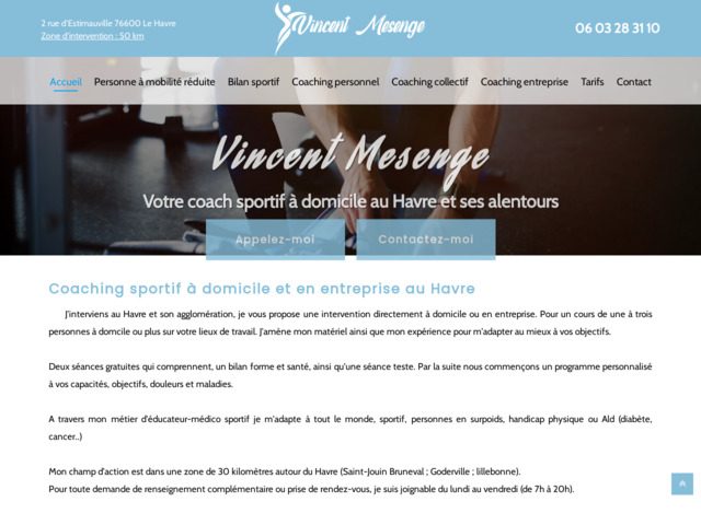 Coach sportif à domicile au Havre