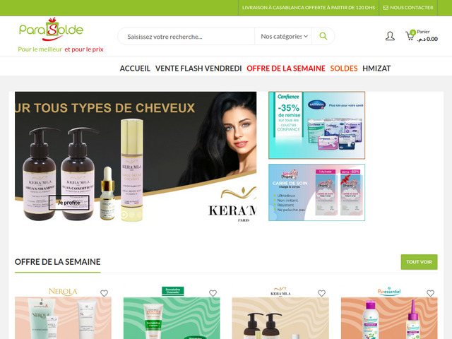 Vente de produits parapharmaceutiques au Maroc