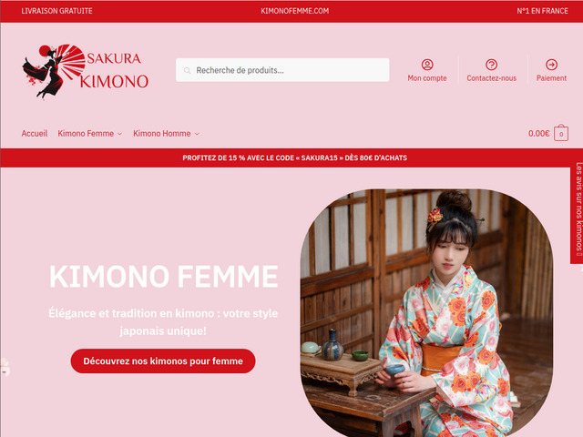 Kimono femme