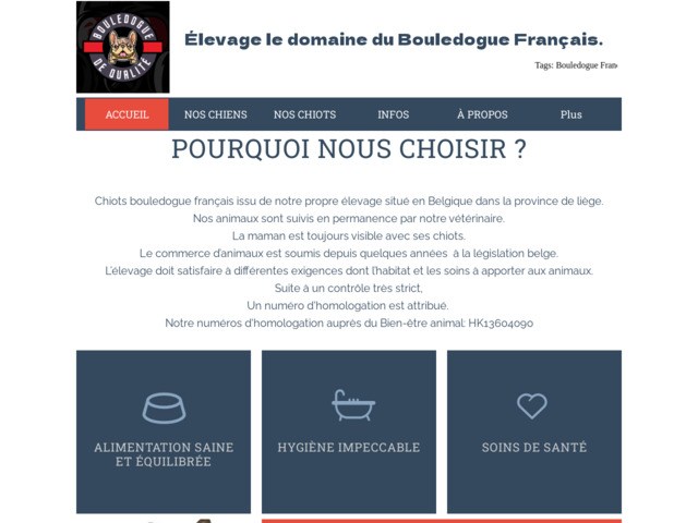 Le domaine du bouledogue français
