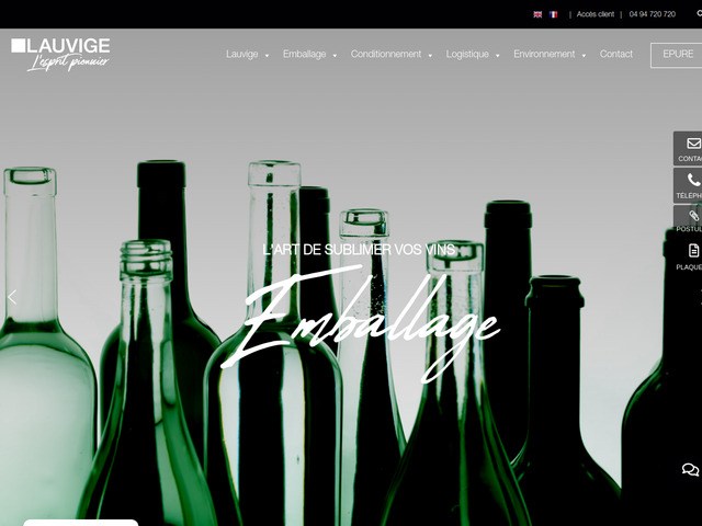 Emballage carton bouteille Var - Lauvige