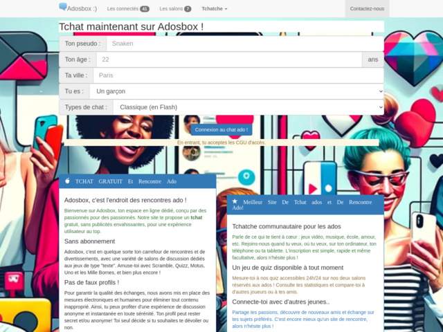 Rencontre ado avec Adosbox