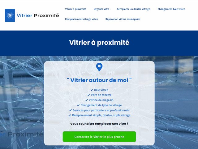 Vitrier le plus proche