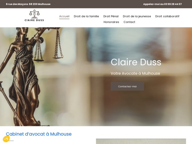 Maître Claire Duss, avocate à Mulhouse