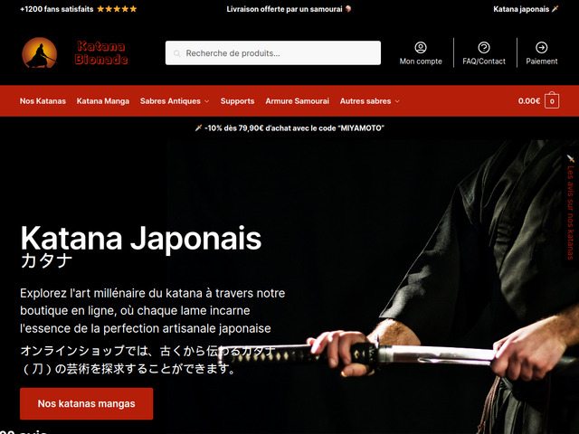 Katana japonais