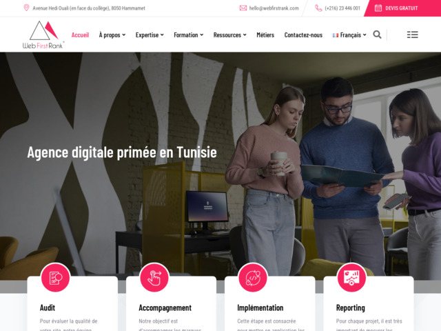 Web First Rank - Agence digitale en Tunisie