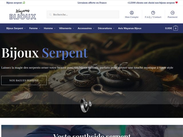 Bijoux serpent