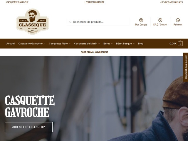 Casquette gavroche