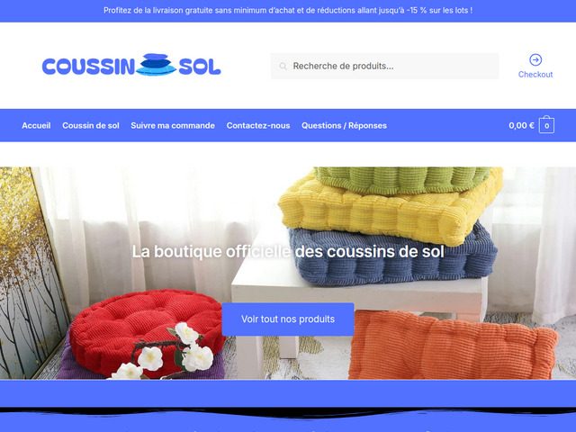 Améliorez vos assises grâce a nos coussins de sol confortable