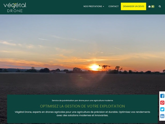 Végétal Drone : service de drone pour les agriculteurs du Lot-et-Garonne