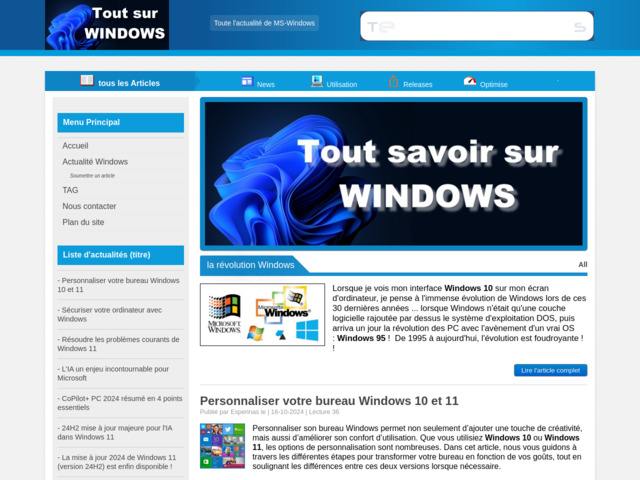 Tout savoir sur windows