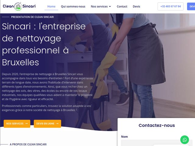 Entreprise de nettoyage à Bruxelles : faites confiance à la qualité Sincari !