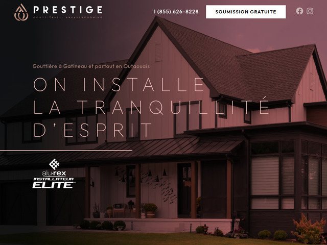 Gouttières Prestige