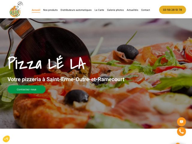 Pizzas artisanales cuites au feu de bois à Saint-Erme