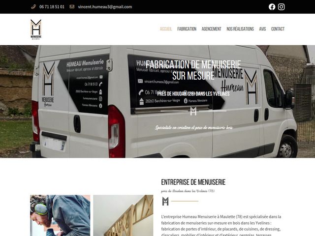 Humeau menuiserie - menuisier ébéniste à Maulette, Yvelines 78