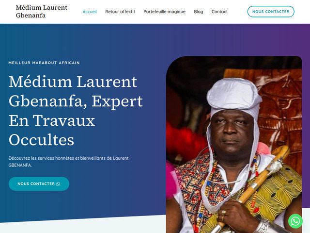 Meilleur marabout africain médium Laurent Gbenanfa