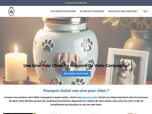 Urne pour chien