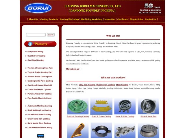 Dandong foundry, an iron & steel casting supplier in china