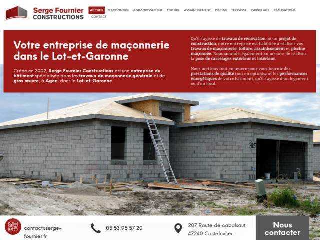 Serge Fournier Constructions | Entreprise de maçonnerie à Agen