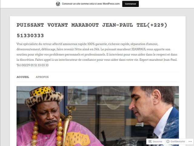 Grand maître voyant marabout Jean-Paul Bababedji +229 66 98 98 61