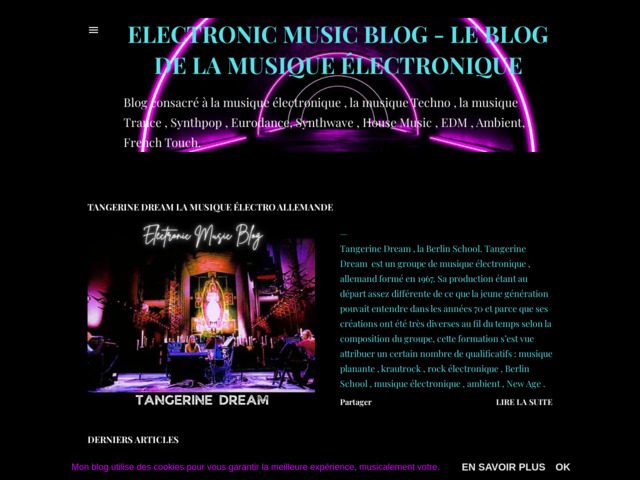 Electronic music blog