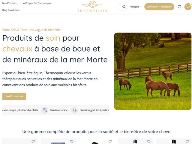 Thermequin : produits de soins équins