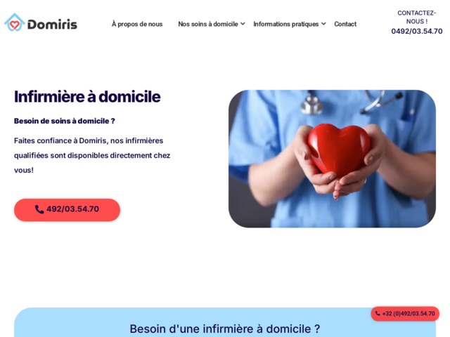 Infirmière à domicile domiris
