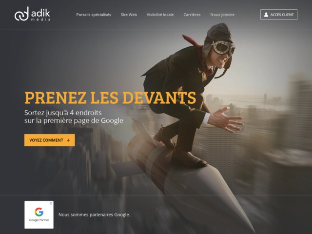 Adik Média - Sortez jusqu'à 4 endroits en 1ère page Google
