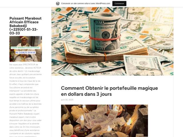 Puissant marabout africain efficace Bababedji : +229 51 33 03 33