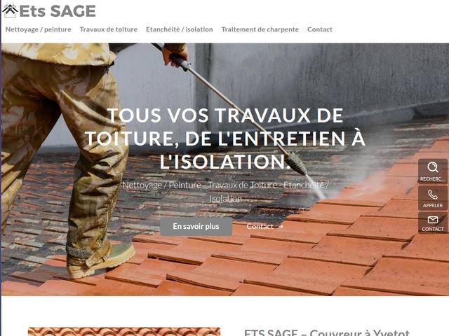 Nettoyage toiture yvetot - ets sage