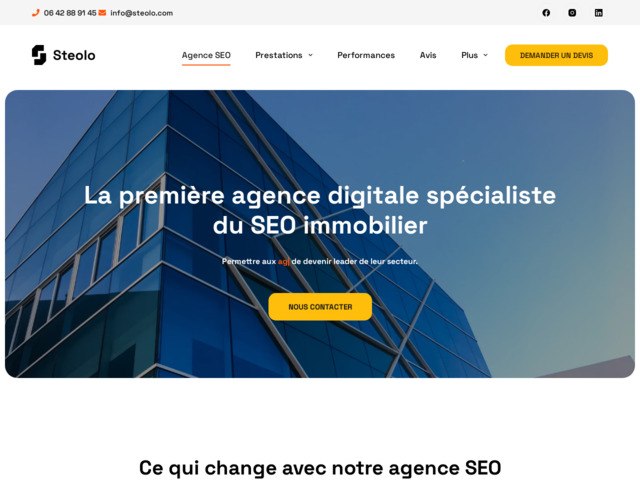 Steolo : agence seo spécialiste de l'immobilier