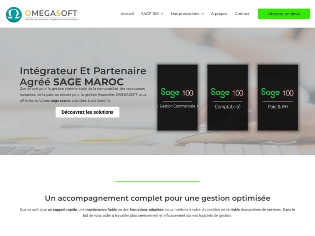 Intégrateur et partenaire officiel sage maroc à agadir